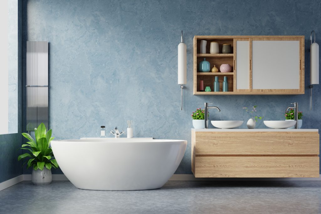Łazienka niebieska z drewnem – jak stworzyć stylowe i spokojne miejsce w swoim domu